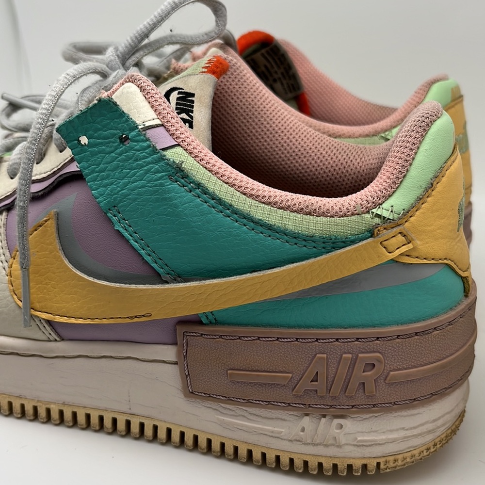 Nike Air Force 1 Shadow Pale Ivory Women's Sneakers Shoes Size 9.5 - Picture 9 of 16